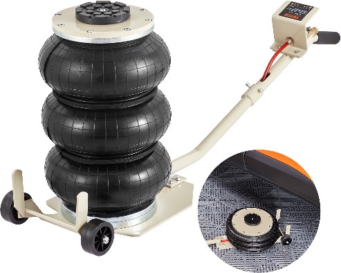 Black 3-Ton Steel Air/Hydraulic Air lift