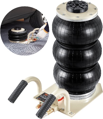 Black 3-Ton Steel Air/Hydraulic Air lift