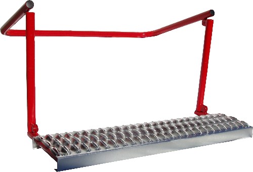 Heavy Duty Portable Safety Step For Tire Changer Machine- Holds Up To 400 Lbs- Black/yellow