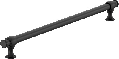 Winsome 18-in , 457mm Center to Center Matte Black Cylindrical Bar Appliance Pull