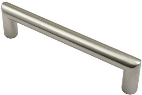 Modern 5-in , 128mm Center to Center Satin nickel Dual Mount Cylindrical Handle Drawer Pull