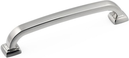 Vaughan 5-1/16-in , 128mm Center to Center Brushed Nickel Arch Handle Drawer Pulls