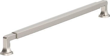 Stature 18-in , 457mm Center to Center Satin Nickel Cylindrical Bar Appliance Pull