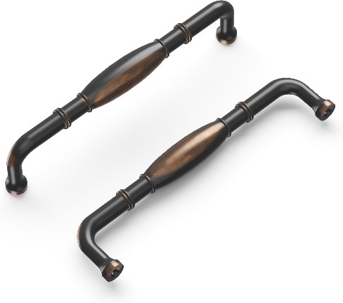 Williamsburg 5-1/16-in , 128mm Center to Center Oil-Rubbed Bronze Highlighted Arch Handle Drawer Pulls 10 -Pack