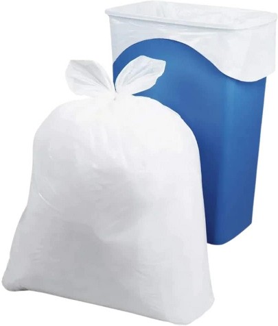 16-Gallon Scent free White Indoor Plastic Kitchen Twist Tie Trash Bag 180 -Count