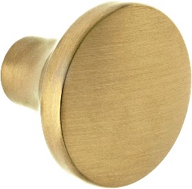 Lancaster 1-1/8-in Satin Brass Round Modern Cabinet Knob