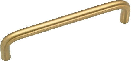 Livingston 4-in , 102mm Center to Center Satin Brass Cylindrical Handle Drawer Pull