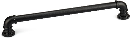 Sheffield 15-1/8-in , 384mm Center to Center Matte Black Cylindrical Handle Drawer Pull