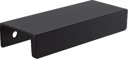 Martin 3-in , 76mm Center to Center Matte Black Rectangular Edge Drawer Pulls