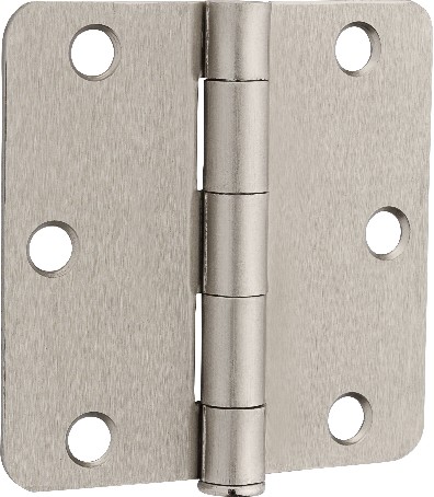 3-in H x 1/4-in Radius Silver Mortise Interior Door Hinge