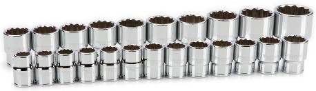 3/4-in Drive Metric Shallow Socket Set 23 -Pieces