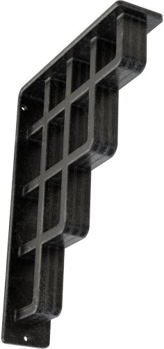 Diane 7.5-in x 2-in x 10-in Gray Wrought iron Countertop support bracket