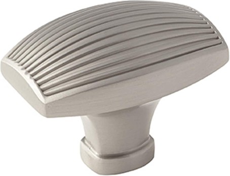 Sea Grass 1-3/4-in Satin Nickel Bar Traditional Cabinet Knob