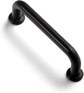 3-in , 76mm Center to Center Matte Black Cylindrical Handle Drawer Pull 12 -Pack