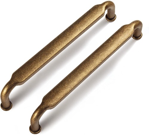 5-1/16-in , 128mm Center to Center Antique Brass Novelty Handle Drawer Pull 6 -Pack