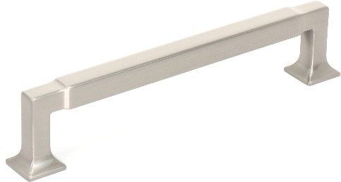 Mave 5-1/16-in , 128mm Center to Center Satin Nickel Rectangular Bar Drawer Pull 6 -Pack