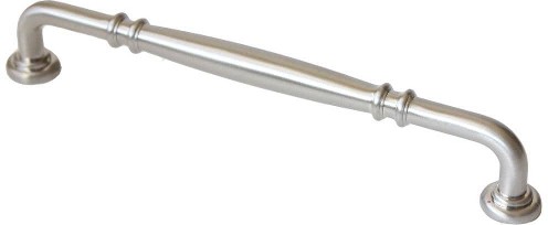 Pulls 6-in , 160mm Center to Center Satin Nickel Dual Mount Cylindrical Handle Drawer Pull