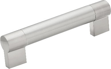 Moncalieri 5-1/16-in , 128mm Center to Center Brushed Nickel Cylindrical Handle Drawer Pull