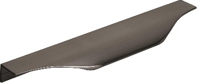 Aloft 6-9/16-in , 167mm Center to Center Black Chrome Rectangular Edge Drawer Pulls