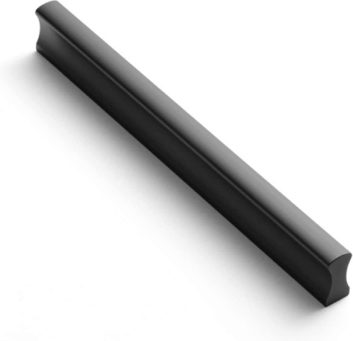 5-1/16-in , 128mm Center to Center Matte Black Rectangular Handle Drawer Pull 12 -Pack