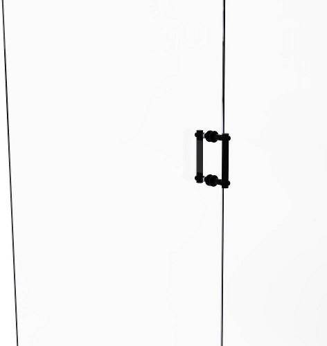 Matte black 6-Inches Hinged shower door Handle