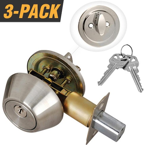 Stainless Steel Single Cylinder Deadbolt