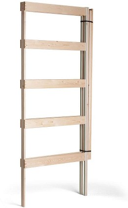 32-in x 80-in Wood and steel Pocket Door Frame with Frame and hardware