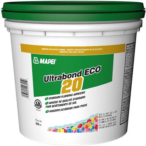 UltraBond ECO 20 Sheet vinyl and carpet Multi-purpose Flooring Adhesive ( 1 - Quarts )