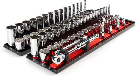 3/8-in Drive Metric and standard (SAE) Shallow/Deep Socket Set 74 -Pieces