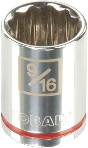 3/8-in Drive Standard (SAE) 9/16-in Shallow Socket
