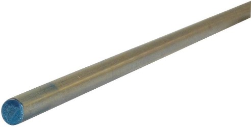 1/2-in x 3-ft Zinc-Plated Steel Solid Round Rod