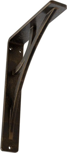 Galveston 5.5-in x 1.5-in x 8-in Antique brass Wrought iron Mounting bracket