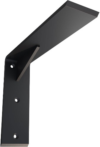 Countertop Support Steel Heavy Duty Bracket w/Gusset 10-in x 2.5-in x 8-in Powder-coated Steel Countertop support bracket