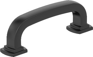 Surpass 3-in , 76mm Center to Center Matte Black Arch Bar Drawer Pulls