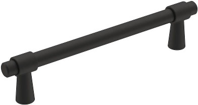 Destine 5-1/16-in , 128mm Center to Center Matte Black Cylindrical Bar Drawer Pull