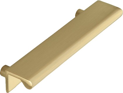 Stella 3-in , Satin Brass Rectangular Finger Drawer Pull