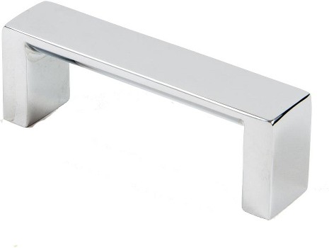Pulls 3-in , 76mm Center to Center Polished Chrome Dual Mount Rectangular Handle Drawer Pulls