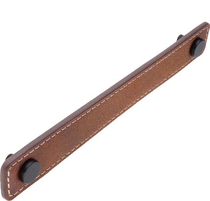 Leather 6-in , 152mm Center to Center Leather Novelty Handle Drawer Pulls