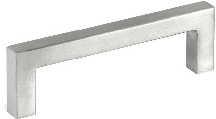 Classic series 3-3/4-in , 96mm Center to Center Brushed nickel Rectangular Bar Drawer Pull 50 -Pack