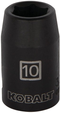 Metric 3/8-in Drive 10mm 6-point Impact Socket Individual