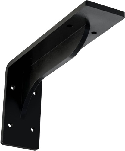 Embrey 8-in x 2-in x 4.25-in Black Steel Mounting bracket