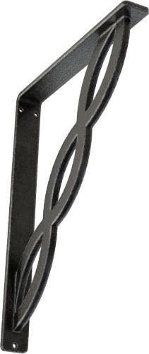 Loera 10-in x 1.5-in x 12-in Gray Wrought iron Mounting bracket