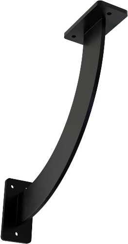 Bradford 11-in x 2-in x 11-in Black Steel Countertop support bracket