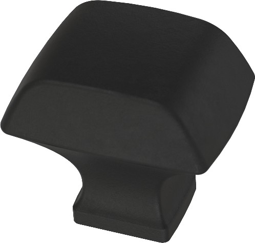 Ivy 1-1/4-in Matte Black Square Cabinet Knob