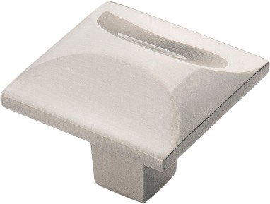 Crest 1-1/4-in Satin Nickel Square Cabinet Knob 10 -Pack
