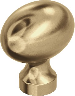Vaile 1-3/8-in Champagne Bronze Oval Contemporary Cabinet Knob