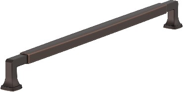 Stature 18-in , 457mm Center to Center Oil Rubbed Bronze Cylindrical Bar Appliance Pull