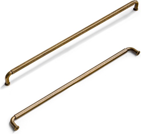 12-5/8-in , 320mm Center to Center Antique Brass Cylindrical Handle Drawer Pull 6 -Pack