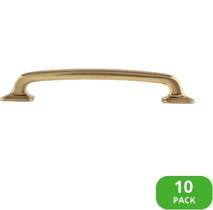 Grayson 5-in , 127mm Center to Center Satin Brass Arch Bar Drawer Pulls 10 -Pack