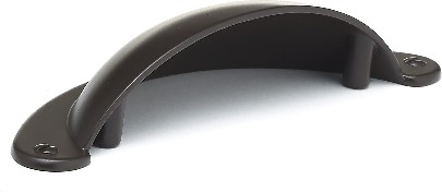 Sorbonne 3-in , 76mm Center to Center Oil-Rubbed Bronze Oval Cup Drawer Pulls